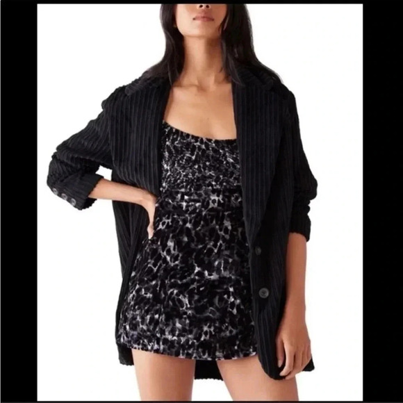 Free People Virgo Moon velvet animal print mini dress - Picture 2 of 11